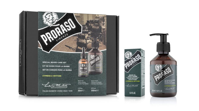 Proraso Set Beard Original dárková sada na vousy pro muže Cypress and Vetyver