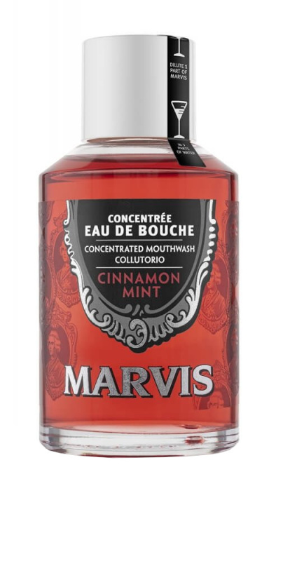 Marvis Concentrated Mouthwash Cinnamon Mint koncentrovaná ústní voda pro svěží dech 120 ml