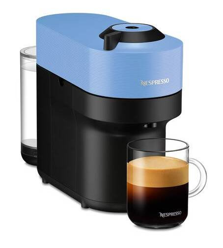 DeLonghi Kapslový kávovar Espresso De'Longhi Nespresso Vertuo Pop ENV90.A / 0,56 l / 1260 W / modrá/černá Varianta: ivi2