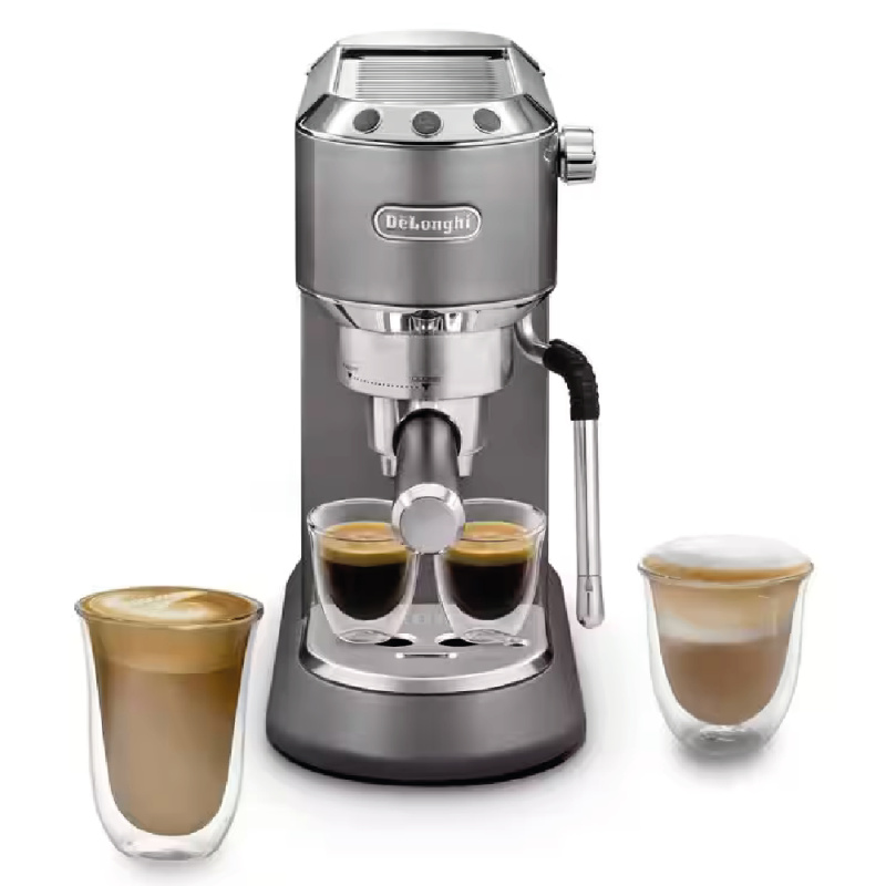DeLonghi Pákový kávovar Espresso De'Longhi Dedica Arte EC885.GY / 1300 W / 1,1 l / 15 bar / šedá Varianta: ivi1
