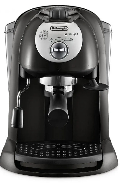DeLonghi Pákový kávovar De'Longhi EC201CD.B / 1100 W / 15 bar / 1 l / parní tryska / černá Varianta: ivi2