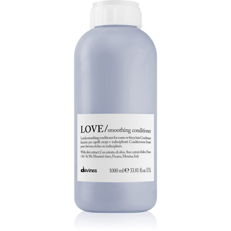 Davines Essential Haircare LOVE Smoothing Conditioner uhlazující kondicionér pro nepoddajné a krepatějící se vlasy 1000 ml