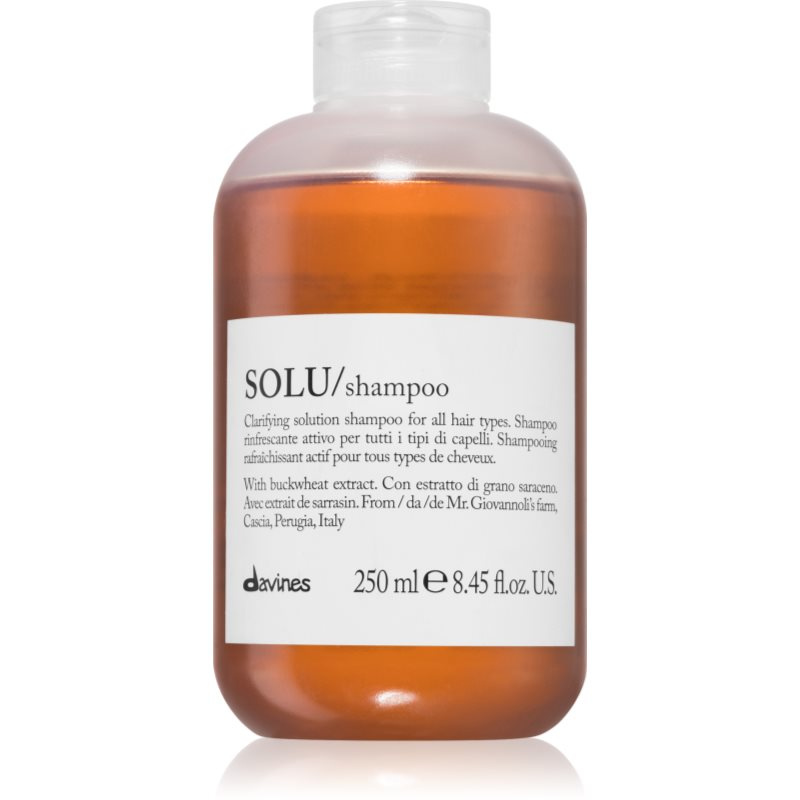Davines Essential Haircare SOLU Shampoo hloubkově čisticí šampon s osvěžujícím účinkem 250 ml