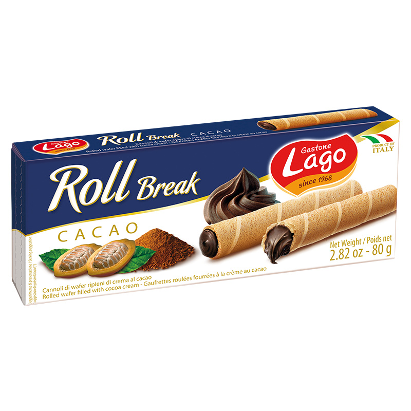 Gastone Lago Trubičky kakové (Roll Break Cacao) 80g