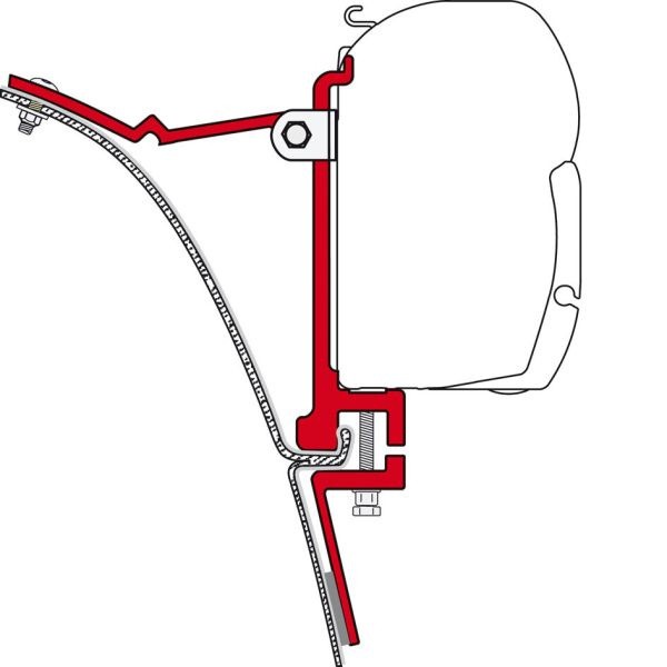 Adaptér markýzy Fiamma pro F45 S / F45 L / Zip Varianta: Adaptér pro MB Sprinter