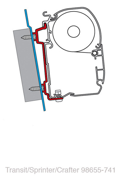 Adaptér FIAMMA Ford Transit/Sprinter/VW Crafter 06