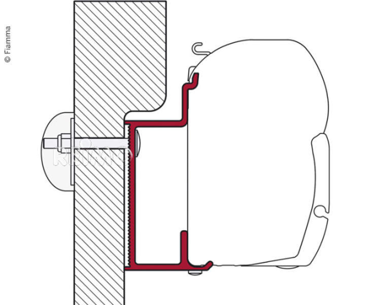 Adaptérová lišta Fiamma pro Euro & Karman Varianta: Adaptér F45 Eura Mobil