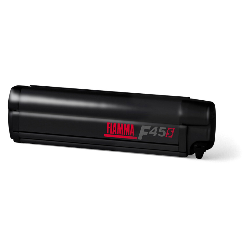 FIAMMA Markýza Fiammastore F45, F45L - černé pouzdro Barva krytu: Černá, Délka markýzy: 398 cm, Barva tkaniny: Královská šedá