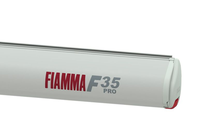 Kompaktní markýza Fiamma F35pro Barva krytu: Titanová, Délka markýzy: 303 cm, Barva tkaniny: Královská šedá