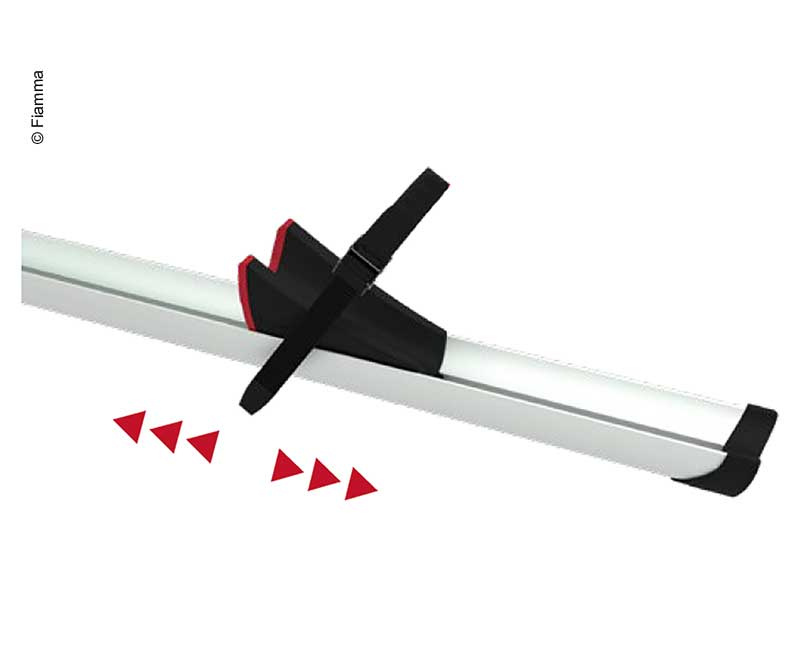 FIAMMA Rail Premium zábradlí na kolo XL 139cm, stříbrná