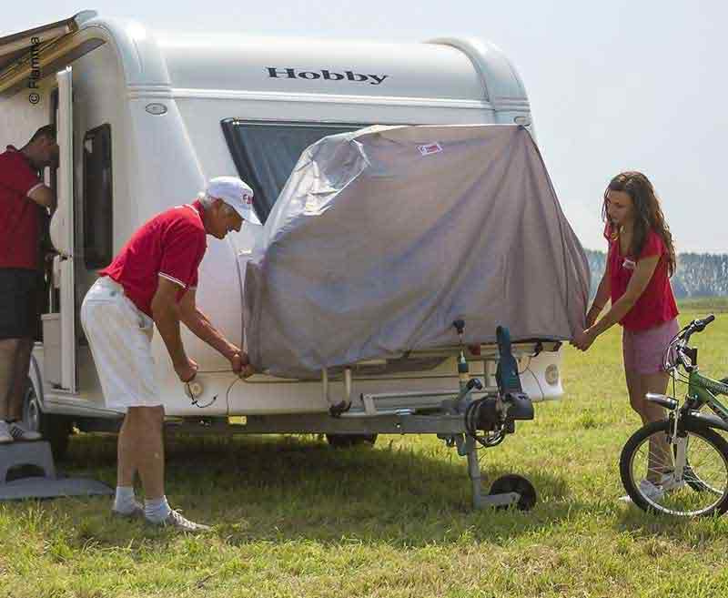 Krycí plachta pro jízdní kola Fiamma Caravan na 2 kola