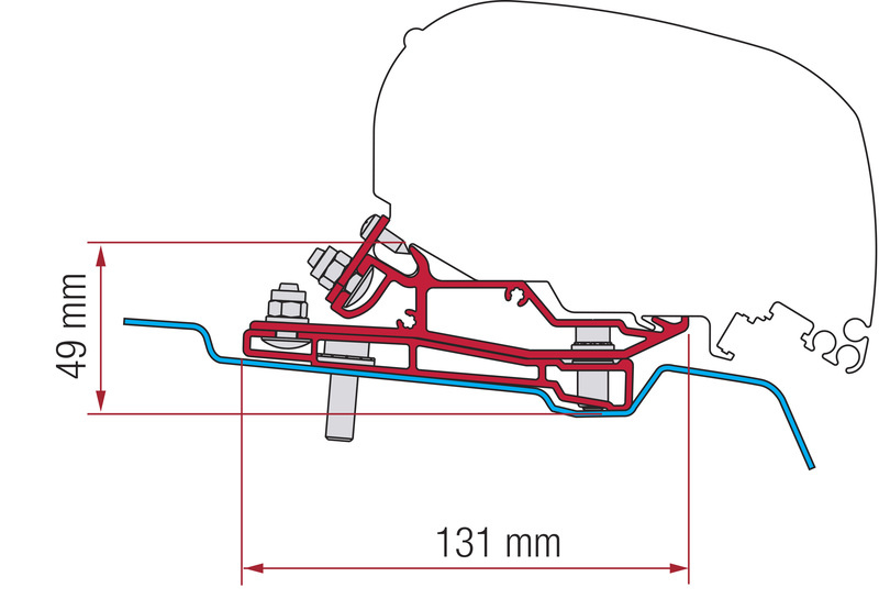 Adaptér Fiamma Ford Transit H3 400