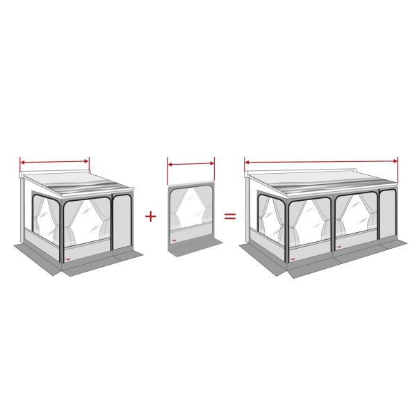 FIAMMA Přední panely Van 40cm pro Privacy Room, Van 40cm, pro F45 Varianta: S - 300 cm, prodloužení L:40 cm