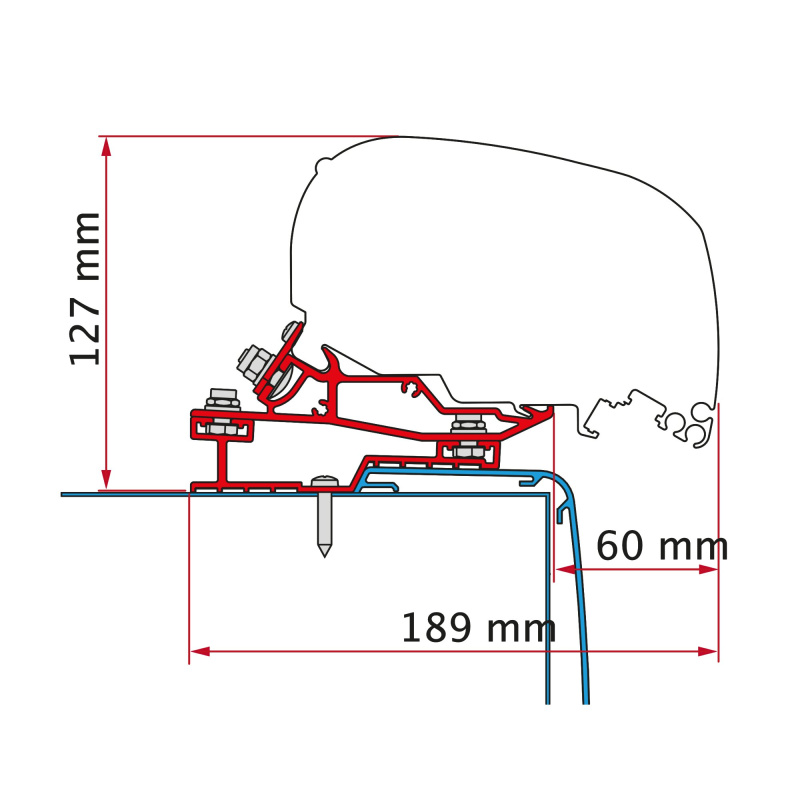 Adaptér Fiamma Rapido C Line Délka: 400 cm