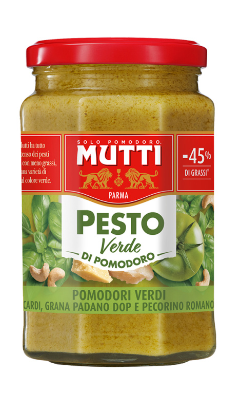 Mutti Rajčatové pesto zelené sklo