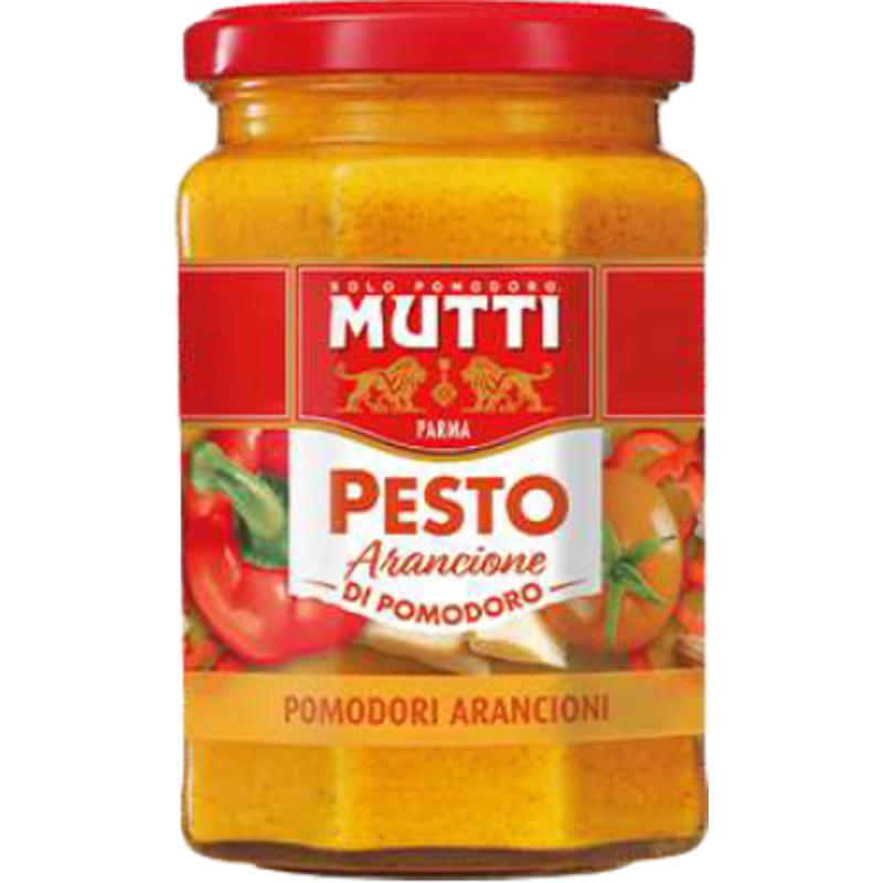 Mutti Rajčatové pesto oranžové sklo