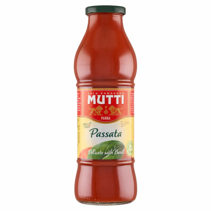 Mutti Passata di pomodoro al Basilico - rajčatové pyré s bazalkou 700g