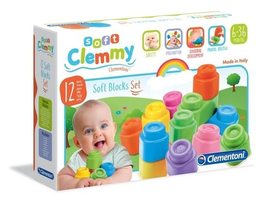 Clemmy - měkké kostky, 12 ks