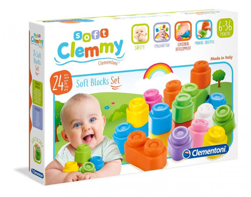 Clemmy baby soft - Kostky, 24ks v krabici