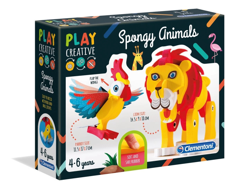 Clementoni měkká zvířátka – kreativní sada pro děti