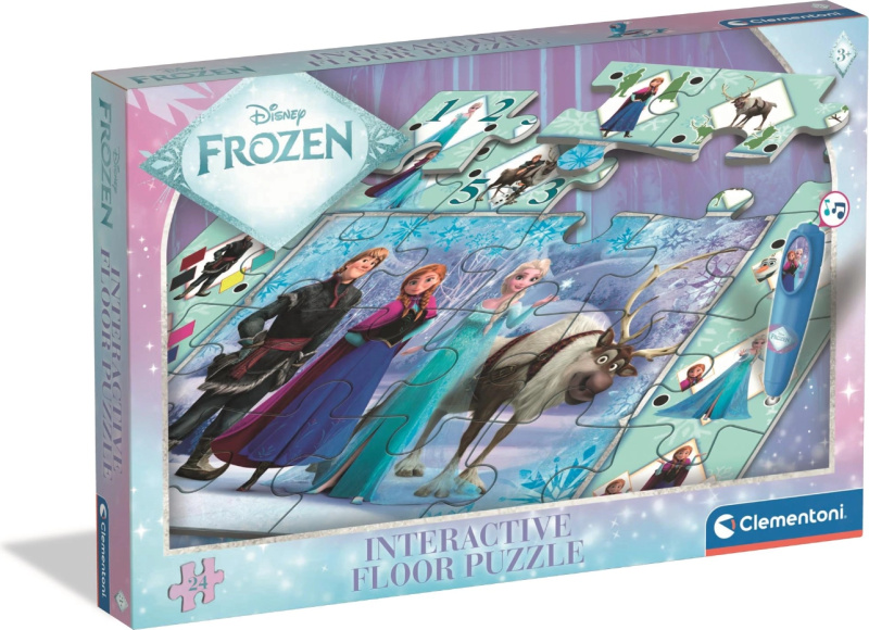 Podlahové puzzle s interaktivním perem Ledové království 24 dílků