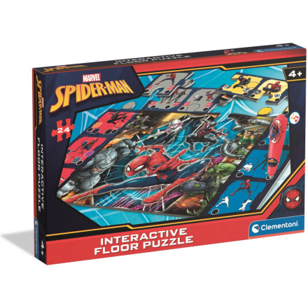 podlahové puzzle s interaktivním perem spiderman 24 dílků