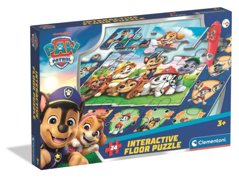 Interaktivní podlahové puzzle PSI PATROL s elektronickým perem 70 × 100 cm (24 dílků)