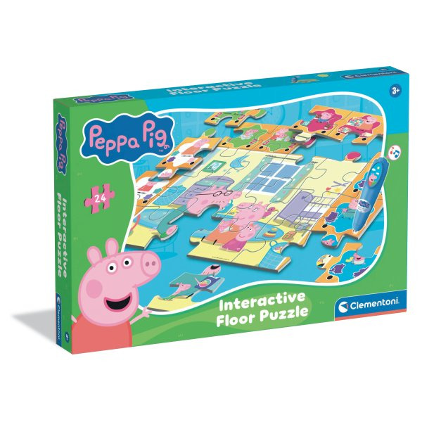 Interaktivní podlahové puzzle PEPPA PIG s elektronickým perem 70 × 100 cm