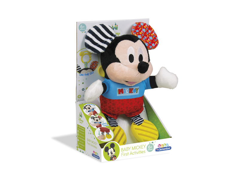 Clementoni Mickey plyšový se zvuky a úchytem