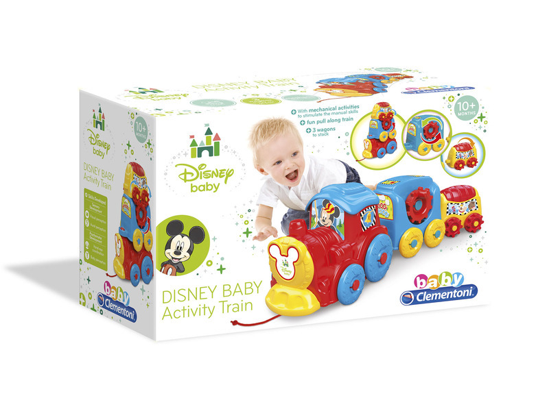 CLEMENTONI BABY Disney Interaktivní stohovací vláček