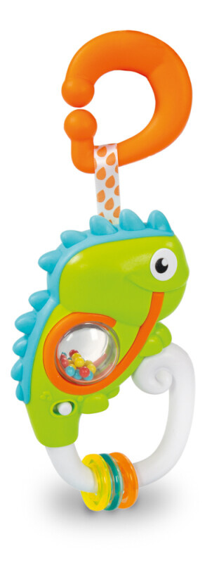 CLEMENTONI BABY Interaktivní chrastítko Veselý chameleon