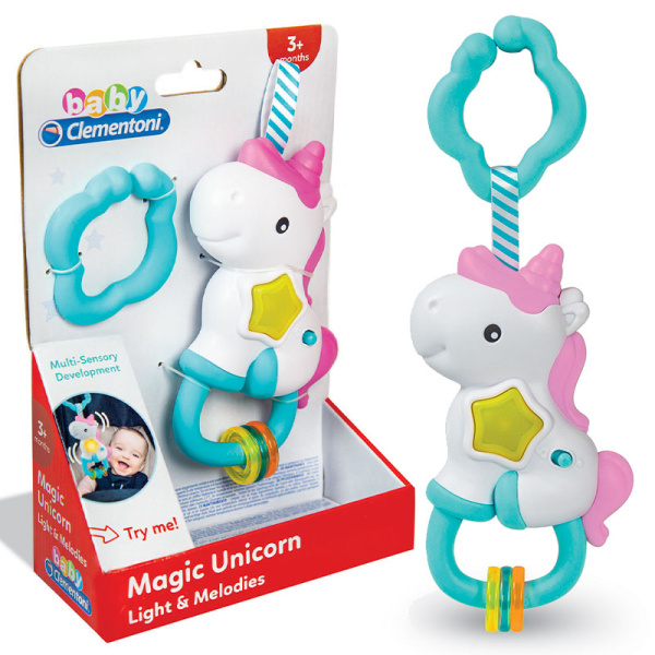 Interaktivní chrastítko kouzelný jednorožec