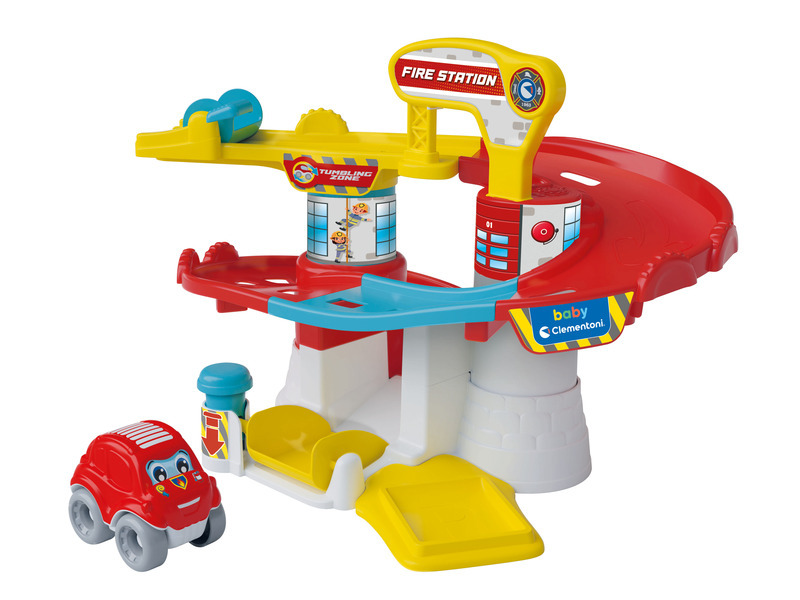 Clementoni Baby autogaráž Tumbling Cars – hasičská stanice