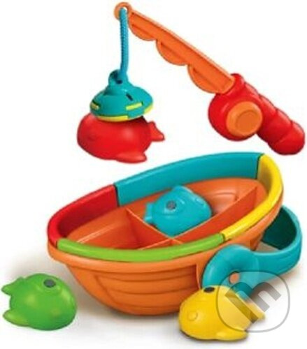 Logická hra rybaření s udicí a loďkou CLEMENTONI