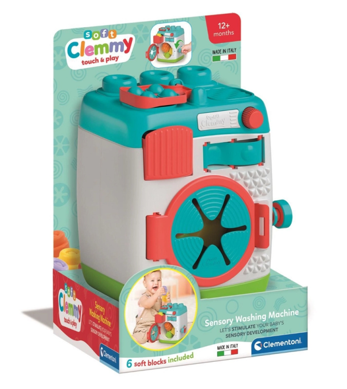 Clemmy sensorická pračka – sorter kostek CLEMENTONI