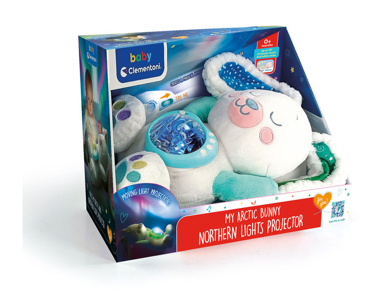 Clementoni Baby plyšový projektor zajíček
