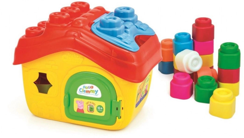 Měkké stavební kostky CLEMENTONI Clemmy – domeček PEPPA PIG