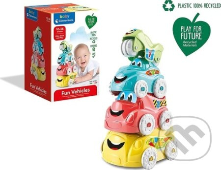 CLEMENTONI BABY Stohovací legrační vozidla (Play For Future)