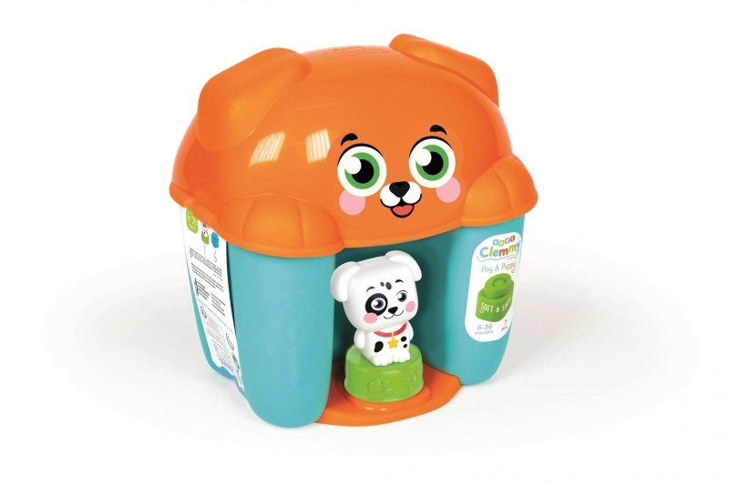 CLEMENTONI SOFT CLEMMY Box s víkem Pejsek se 6 kostkami