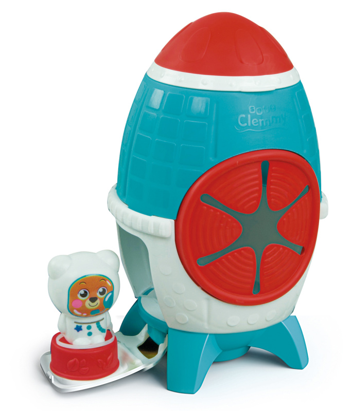 CLEMENTONI SOFT CLEMMY Box Vesmírná raketa s 5 kostkami