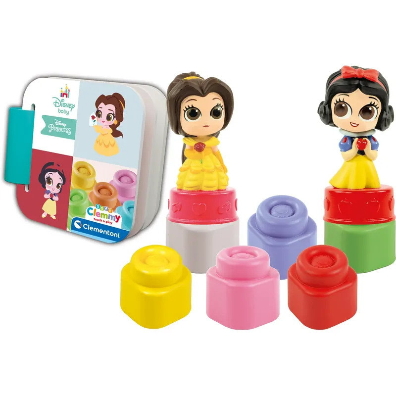 CLEMENTONI Soft Clemmy Hrací sada s knížkou Disney princezny