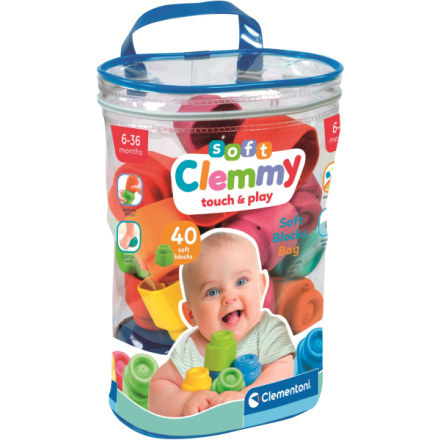 Clemmy baby soft - Kostky, 40ks v plastovém pytli