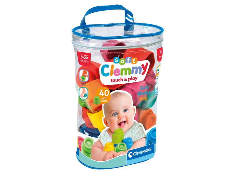 Clemmy baby soft - Kostky, 40ks v plastovém pytli