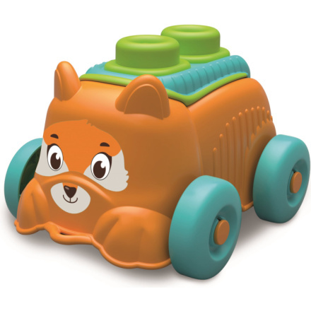 CLEMENTONI Soft Clemmy Senzorické autíčko Liška se 4 kostkami