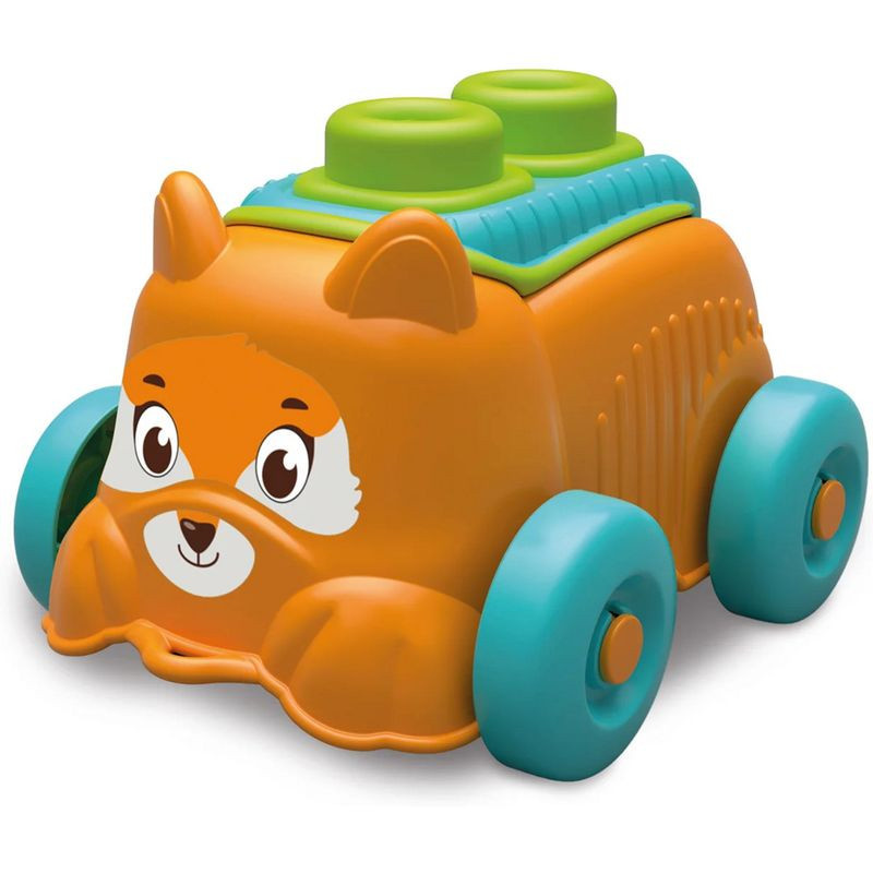 CLEMENTONI Soft Clemmy Senzorické autíčko Liška se 4 kostkami
