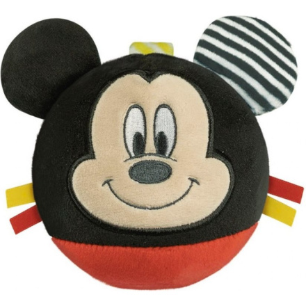 CLEMENTONI BABY Plyšový míček Mickey Mouse s chrastítkem
