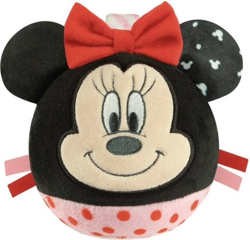 CLEMENTONI BABY Plyšový míček Mickey Mouse s chrastítkem