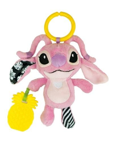 CLEMENTONI PLYŠ Angel Stitch baby kousátko chrastítko