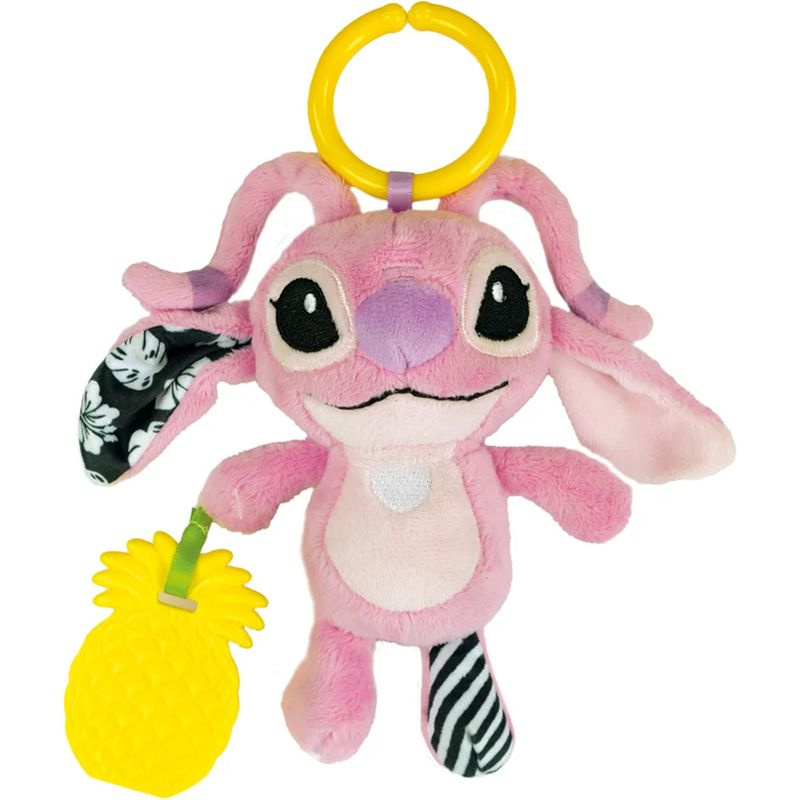 CLEMENTONI PLYŠ Angel Stitch baby kousátko chrastítko