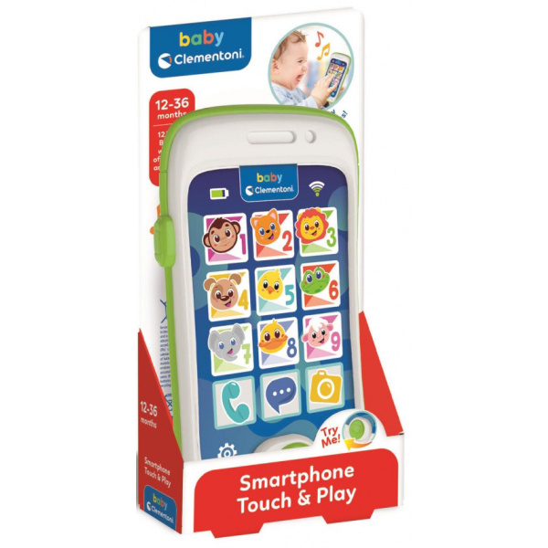 CLEMENTONI Baby můj první smartphone na baterie pro miminko Světlo
